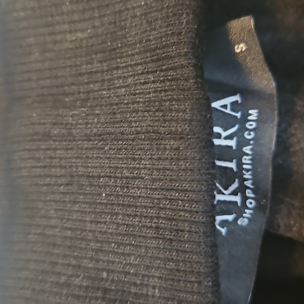 Akira Black and Silver Striped Leggings...size S..inseam 27 - Picture 4 of 6
